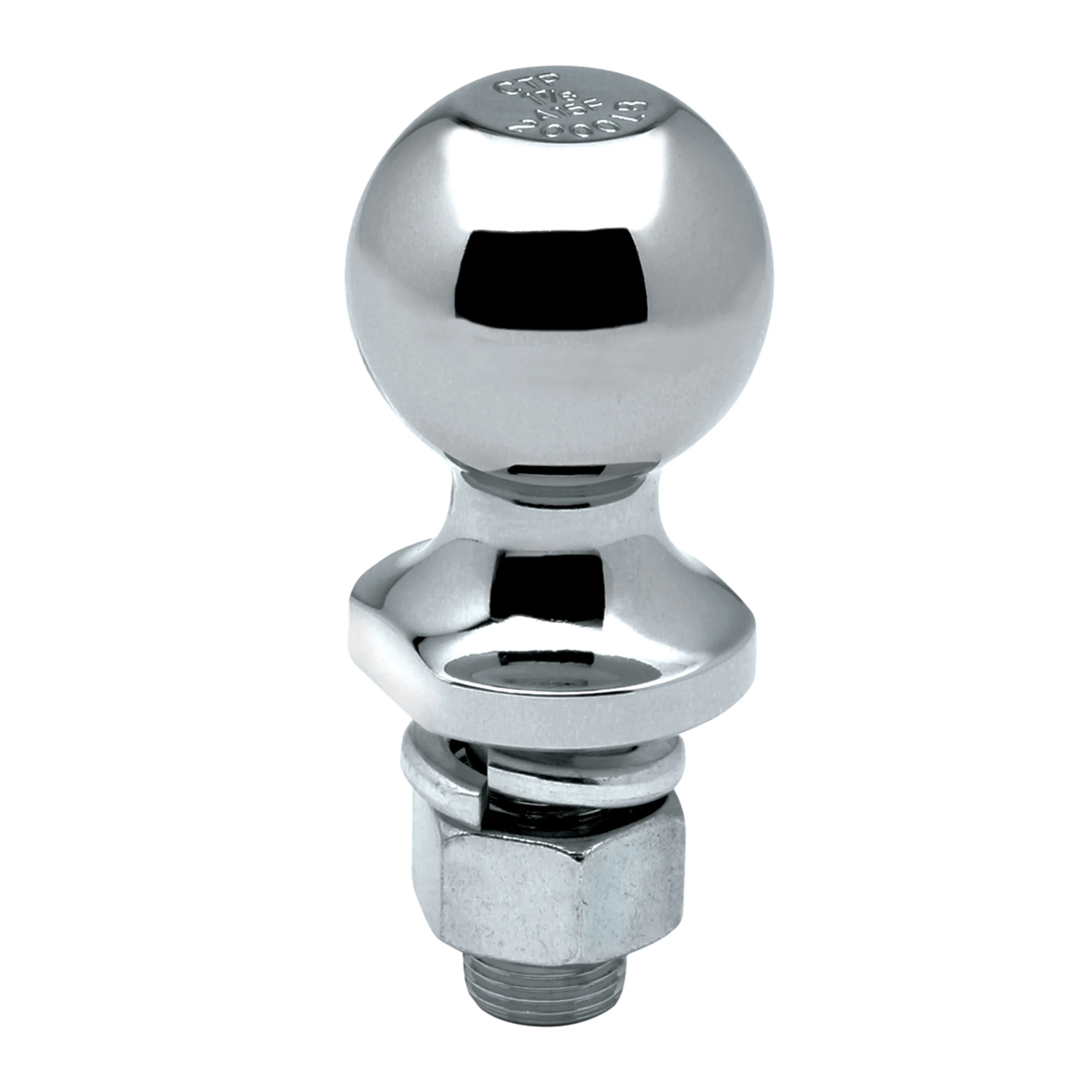 63884 Packaged Hitch Ball 1.87 X 1 X 2.12 in. 2 000 Lbs. GTW Chrome 2.75 X 2.56 X 6.88 in.