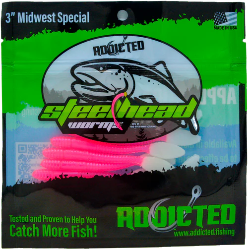 Addicted Fishing Redemption Worms - 3" Midwest Special