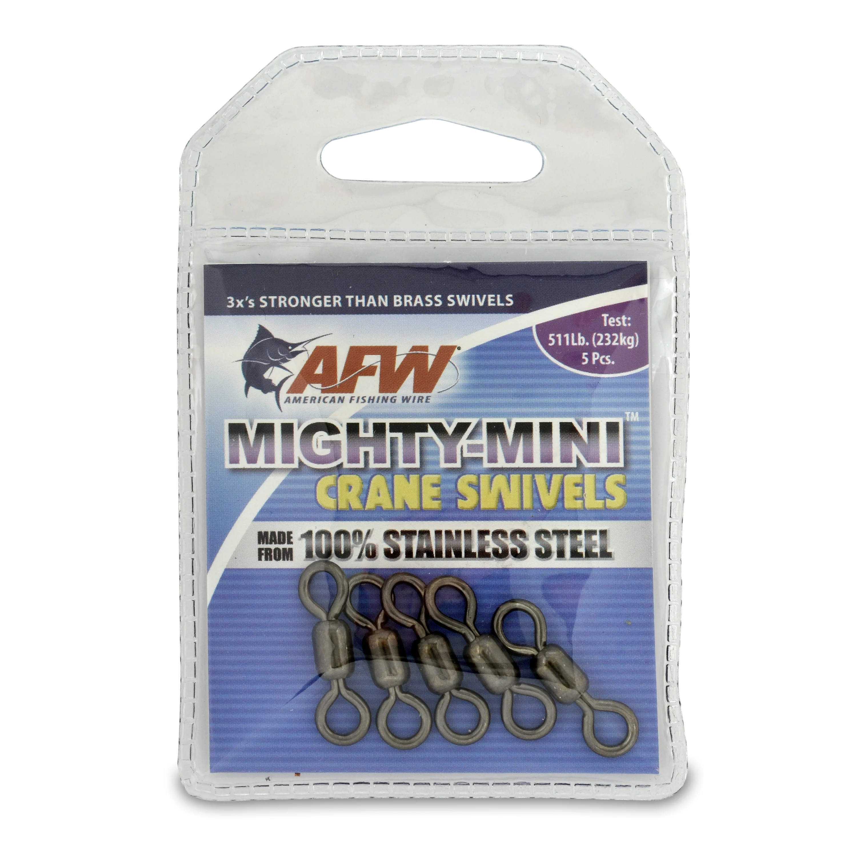 American Fishing Wire Mighty-Mini Stainless Steel Crane Swivels - Image 5