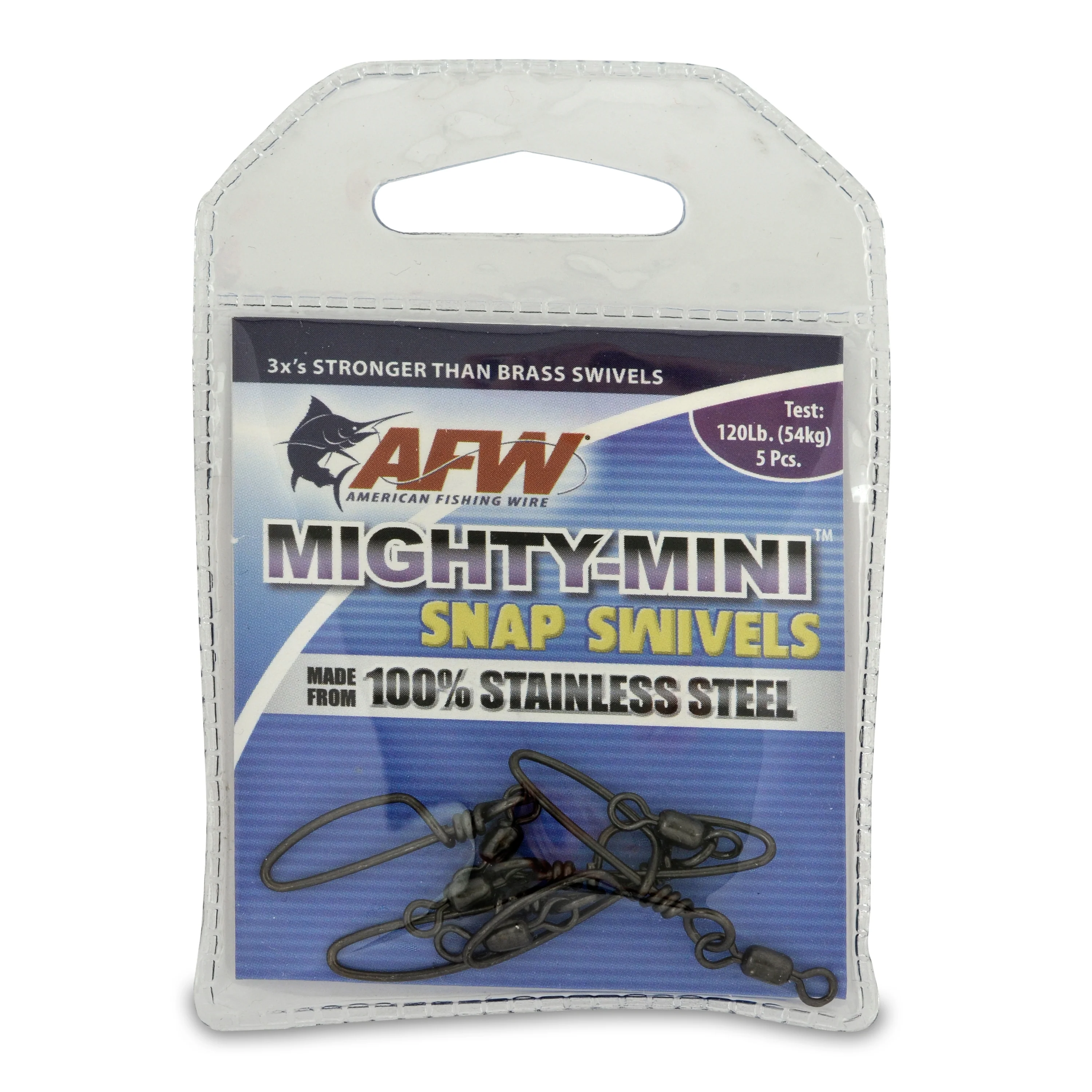 American Fishing Wire Mighty-Mini Stainless Steel Snap & Crane Swivels - Image 2