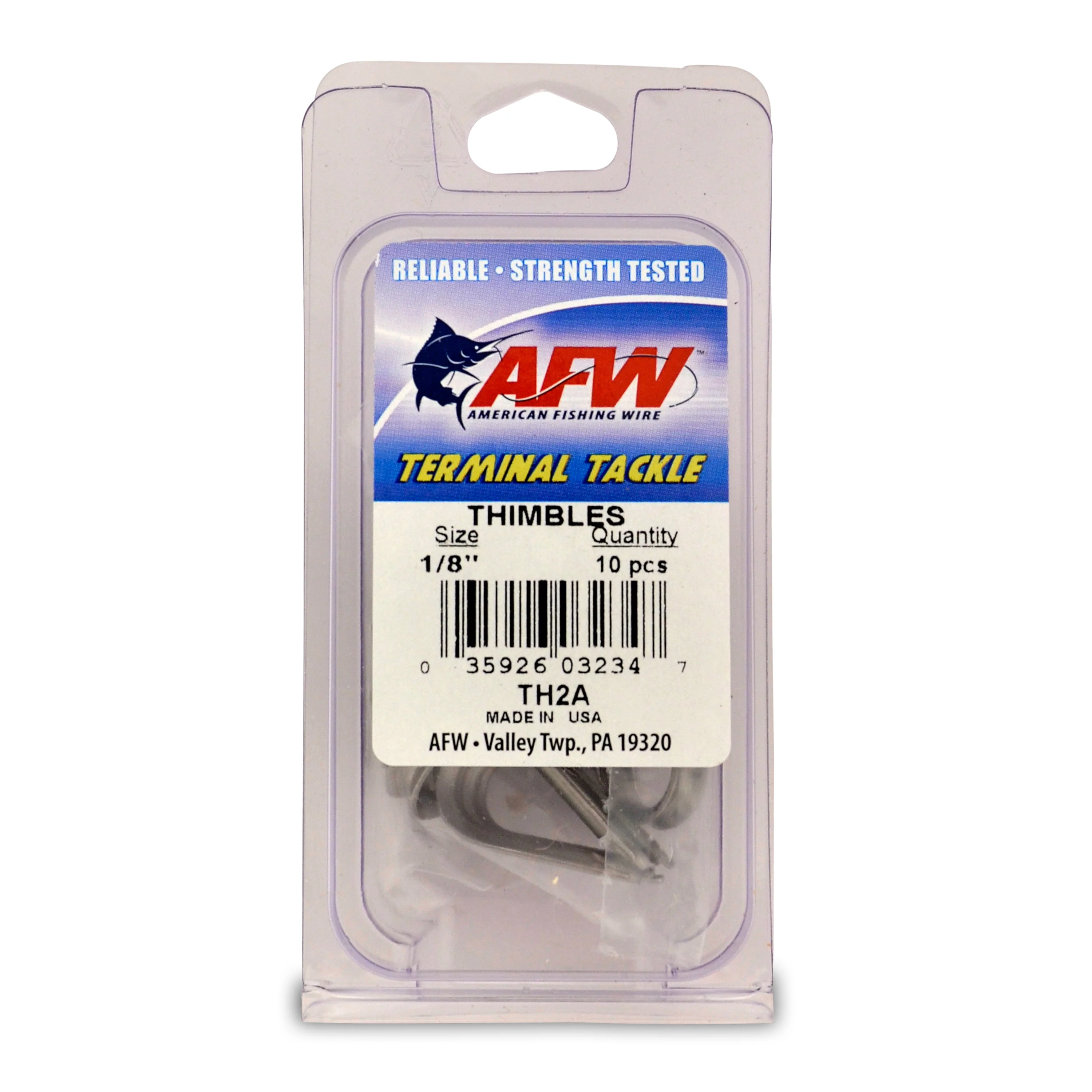 American Fishing Wire Teardrop Stainless Steel Thimbles - Image 2