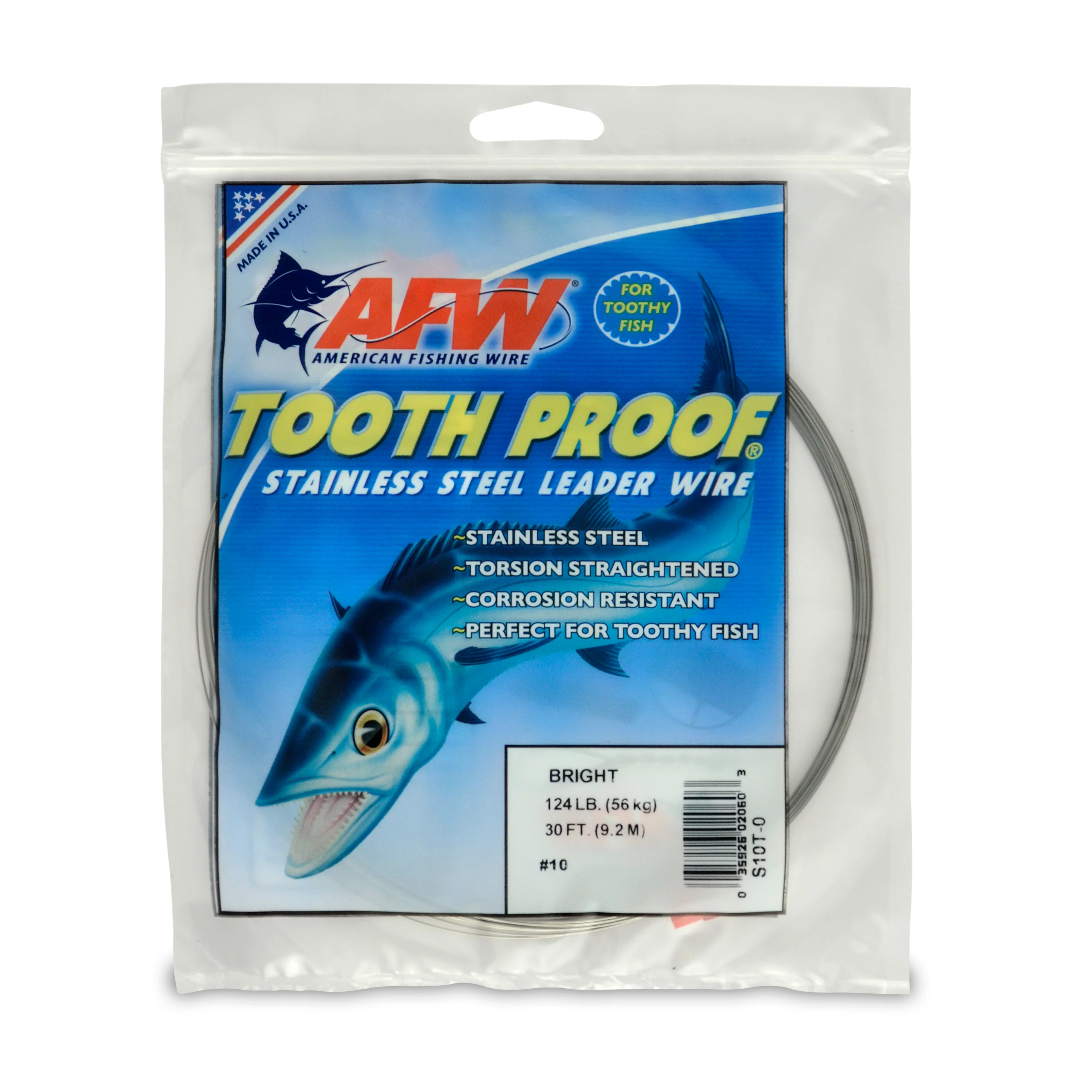 American Fishing Wire Tooth Proof Stainless Steel Single Strand Leader Wire - Image 2