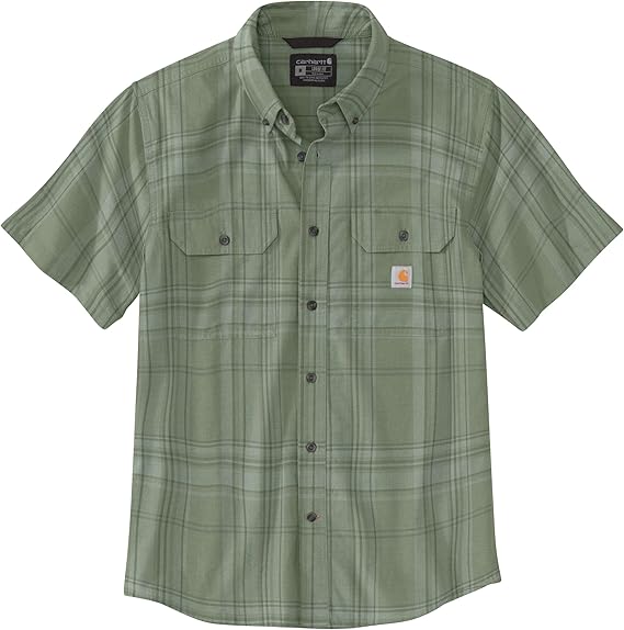 Carhartt Loose Fit Midweight Short-Sleeve Plaid Shirt Men's - Image 2