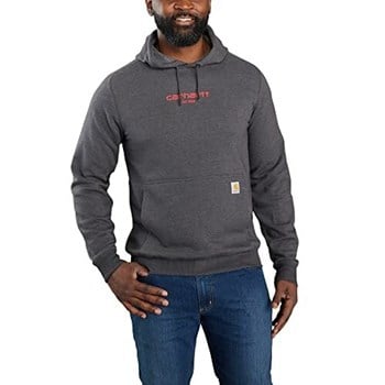 Carhartt Men's Force Relaxed Fit Lightweight Logo Graphic Hoodie - Image 4