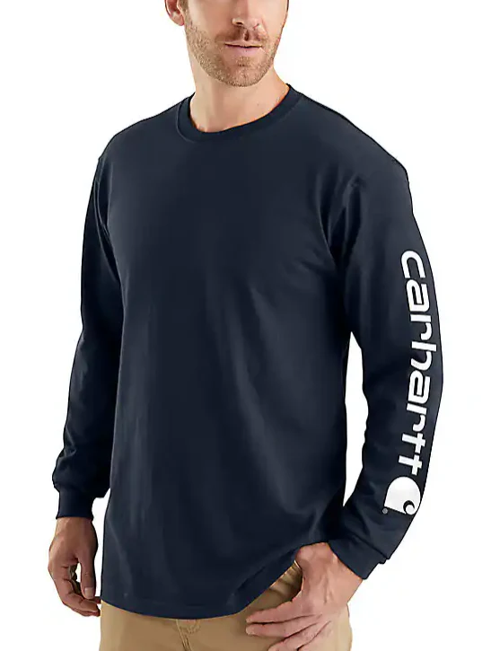 Carhartt Men's Graphic Logo Long Sleeve T-Shirt - Image 8