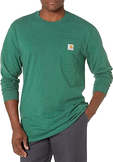 Carhartt Men's Loose Fit Heavyweight Long-Sleeve Pocket T-Shirt - Image 5