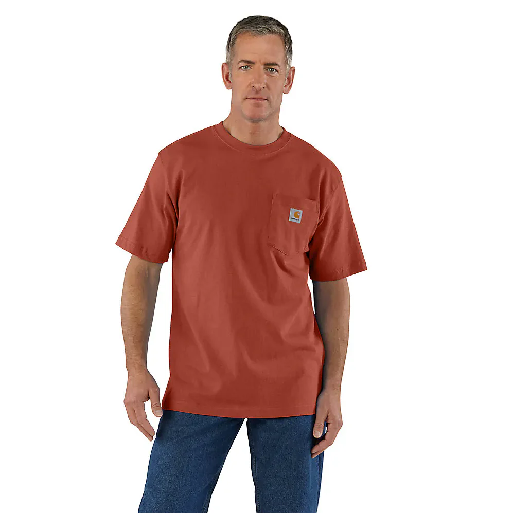 Carhartt Men's Loose Fit Heavyweight Short-Sleeve Pocket T-Shirt - Image 27