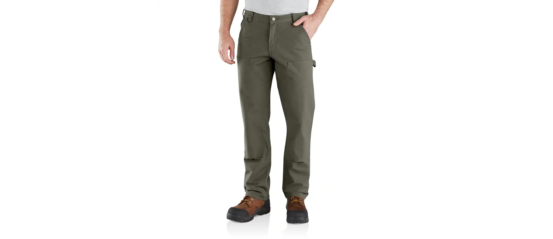 Carhartt Men's Utility Double-Knee Work Pant Relaxed Fit Rugged Flex Duck - Image 5