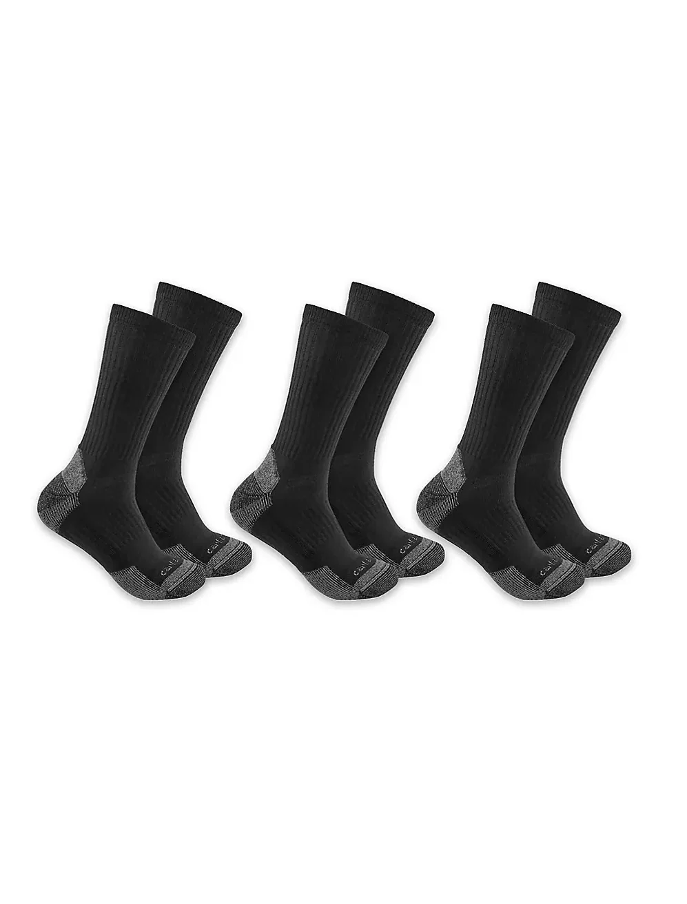 Carhartt Midweight Cotton Blend Crew Sock 3-Pack Men's - Image 2