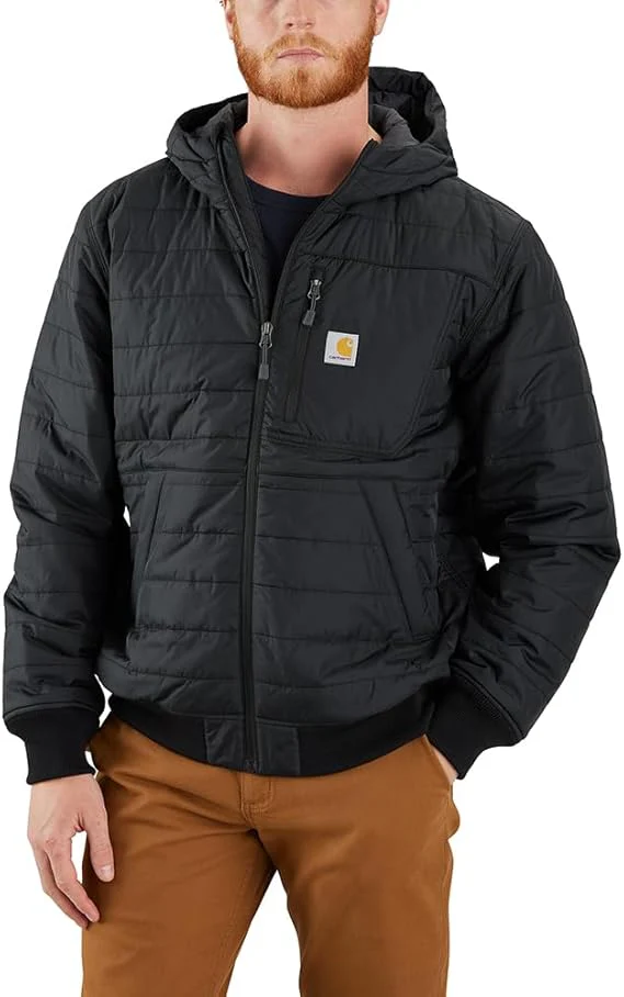 Carhartt Rain Defender Relaxed Fit Lightweight Insulated Hooded Jacket - 3 Warmest Rating - Image 2