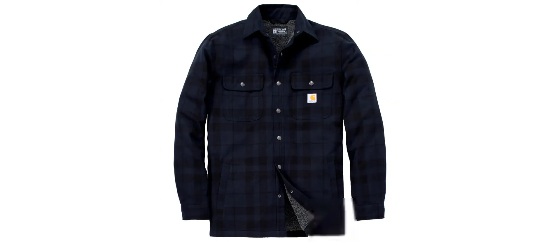 Carhartt Relaxed Fit Flannel Sherpa-Lined Shirt Jacket Men's - Image 2