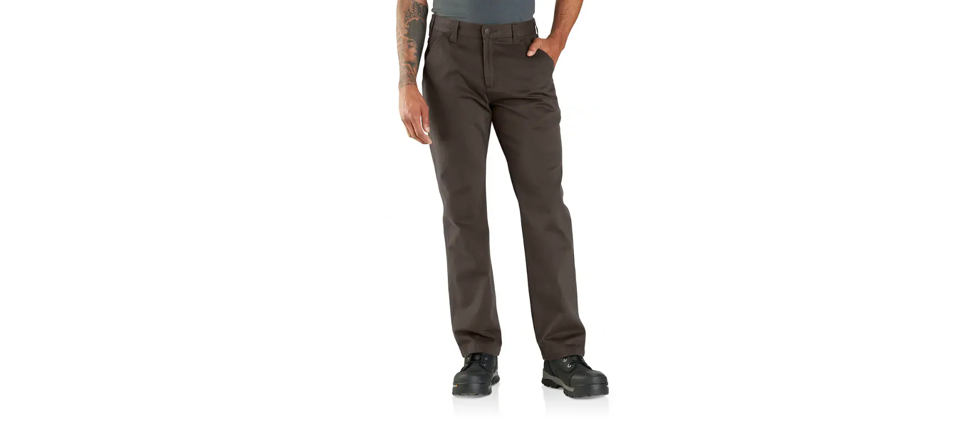 Carhartt Relaxed Straight Twill Dungaree Work Pants Men's - Image 2