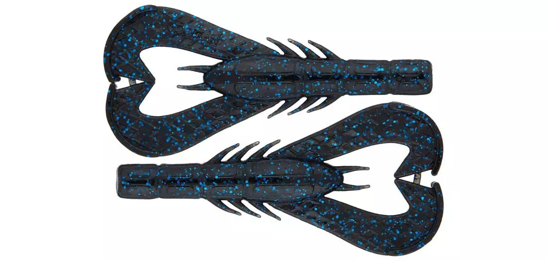 Googan Baits Krackin' Kraw Jr. Soft Bait Black/Blue