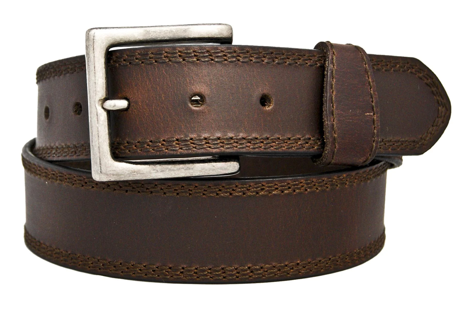 Hickory Creek Oil-Tanned Stitched Leather Work Belts - Image 14