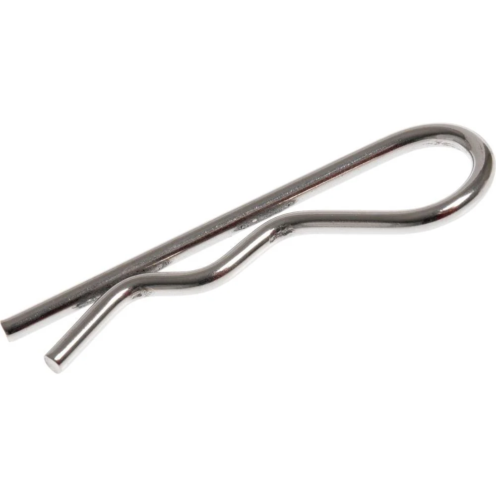 Hillman 0.125 in. X 2-9/16 in. Stainless Steel Hitch Pin Clip (10-Pack) Metallics