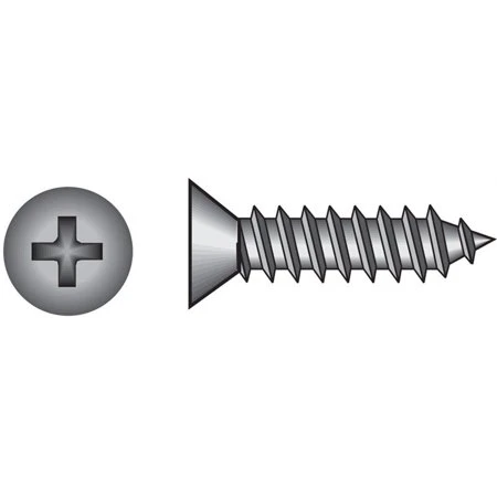 Hillman No. 12 X 1 in. L Phillips Flat Head Sheet Metal Screws 100 Pk