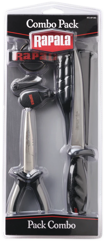 Rapala Combo Pack 6 1/2 Pliers / Falcon Fillet Knife / Clipper/ Sheath - Image 2