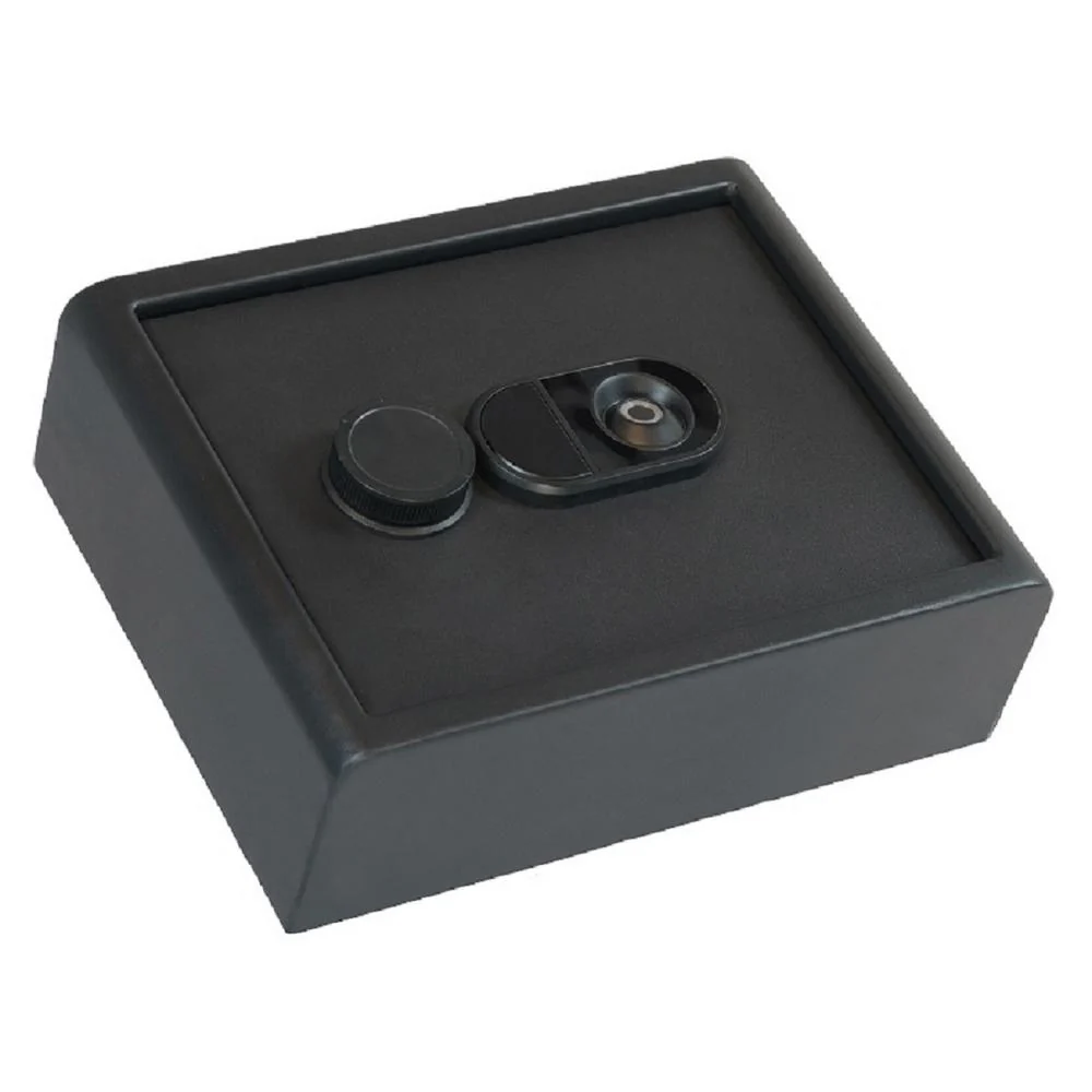 Sanctuary Home And Office 0.28 Cu. Ft. Security Vault With Biometric Lock Matte Black