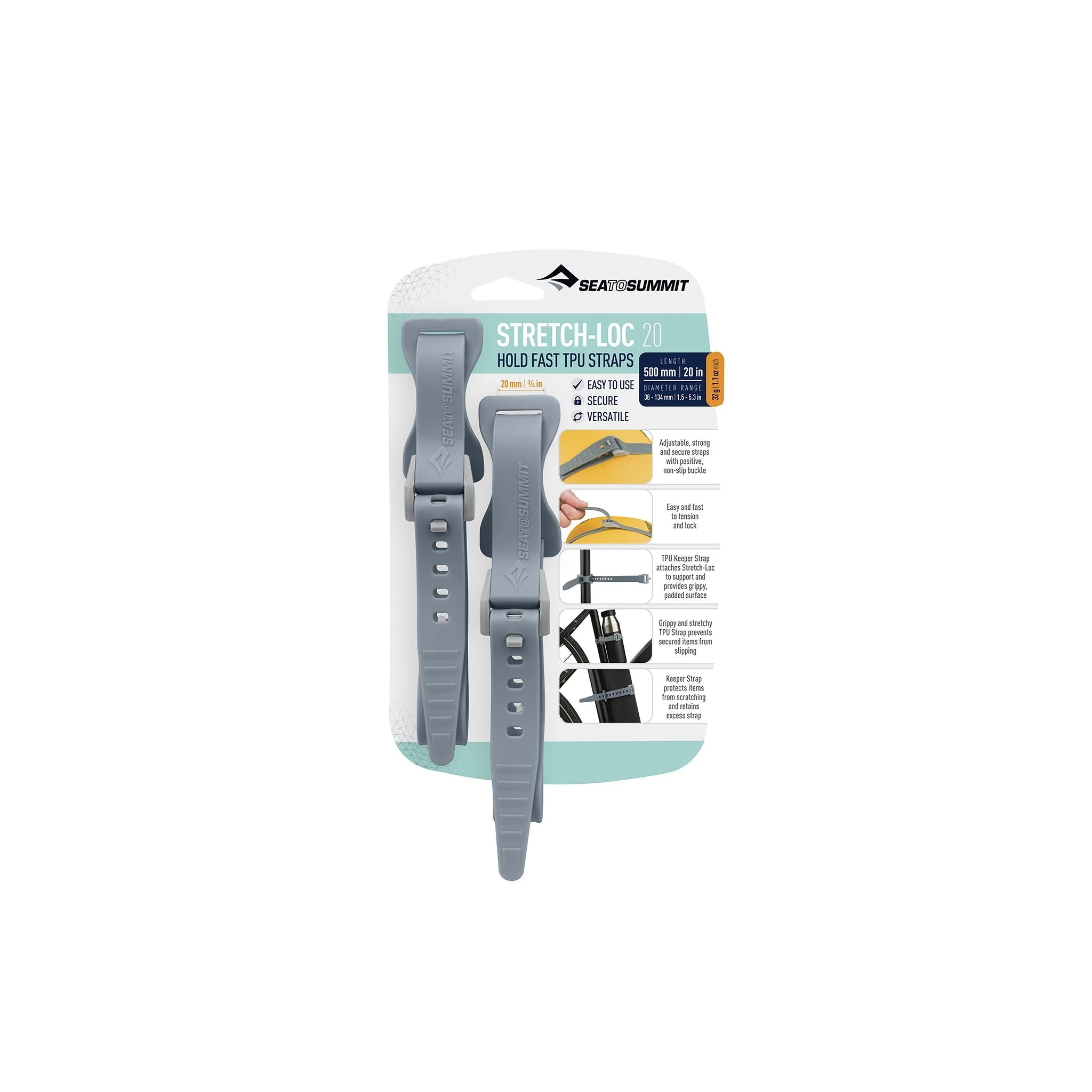 Sea To Summit Stretch-Loc Tpu Straps - Image 3