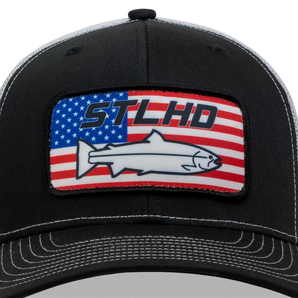 Stlhd Nation Black/White Trucker Snapback Hat - Image 4