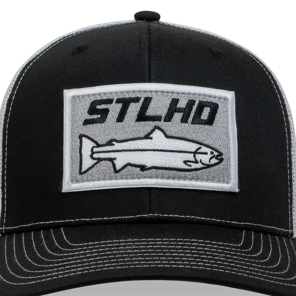 Stlhd Winter Ice Black/White Trucker Snapback Hat - Image 2