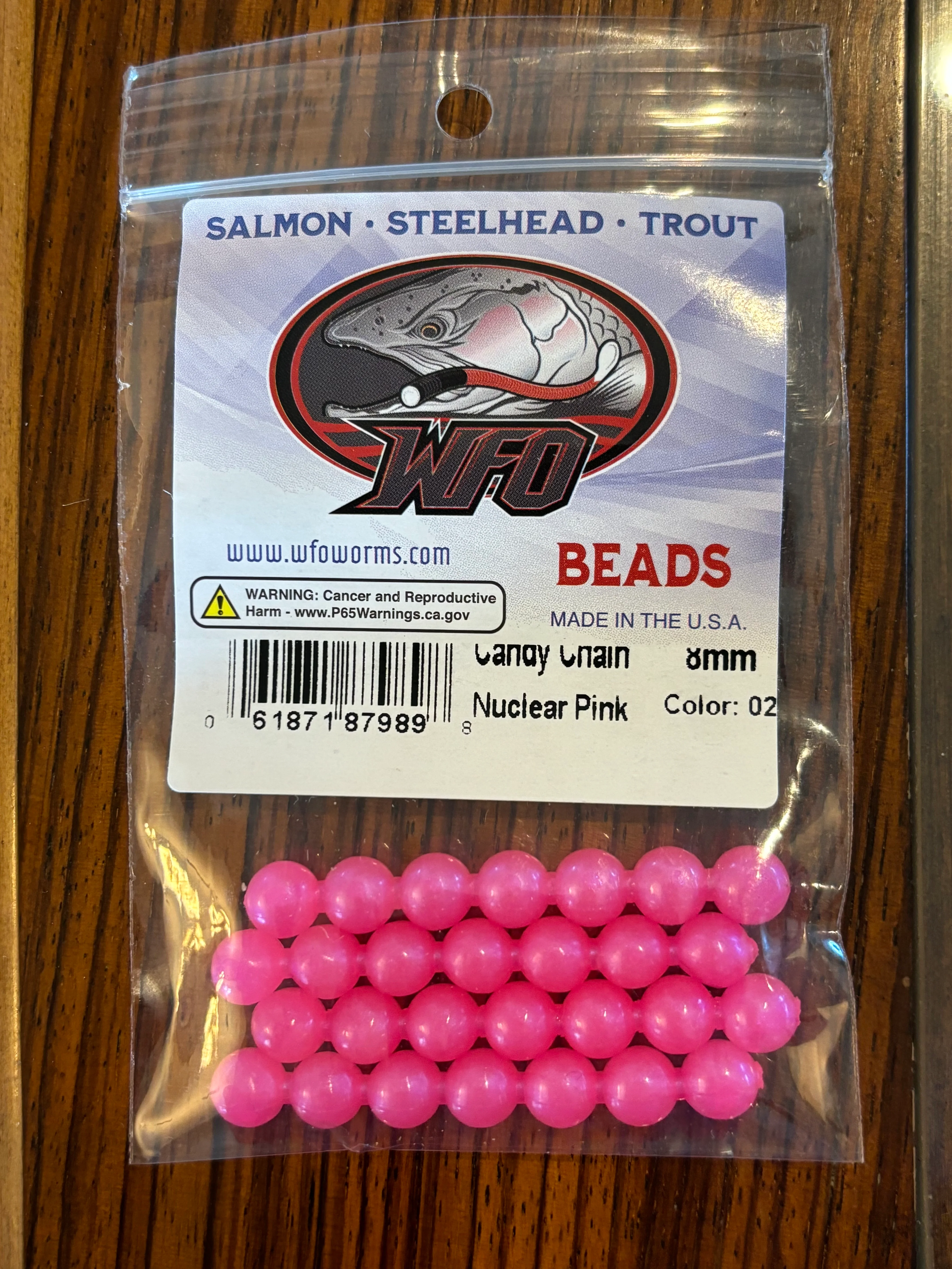 WFO Bead Nuclear Pink