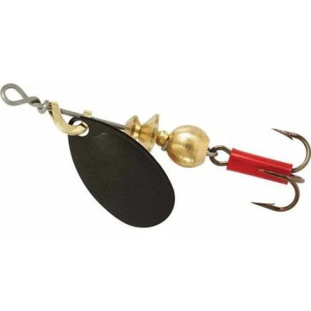 XXB Mepps Aglia Plain Treble Fishing Lure Black 1/12th Oz - B0 BK