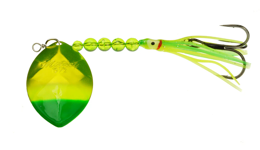 Yakima Bait Mulkey's Guide Flash Uv Salmon Trolling Squid Spinner ZZZ - Image 12